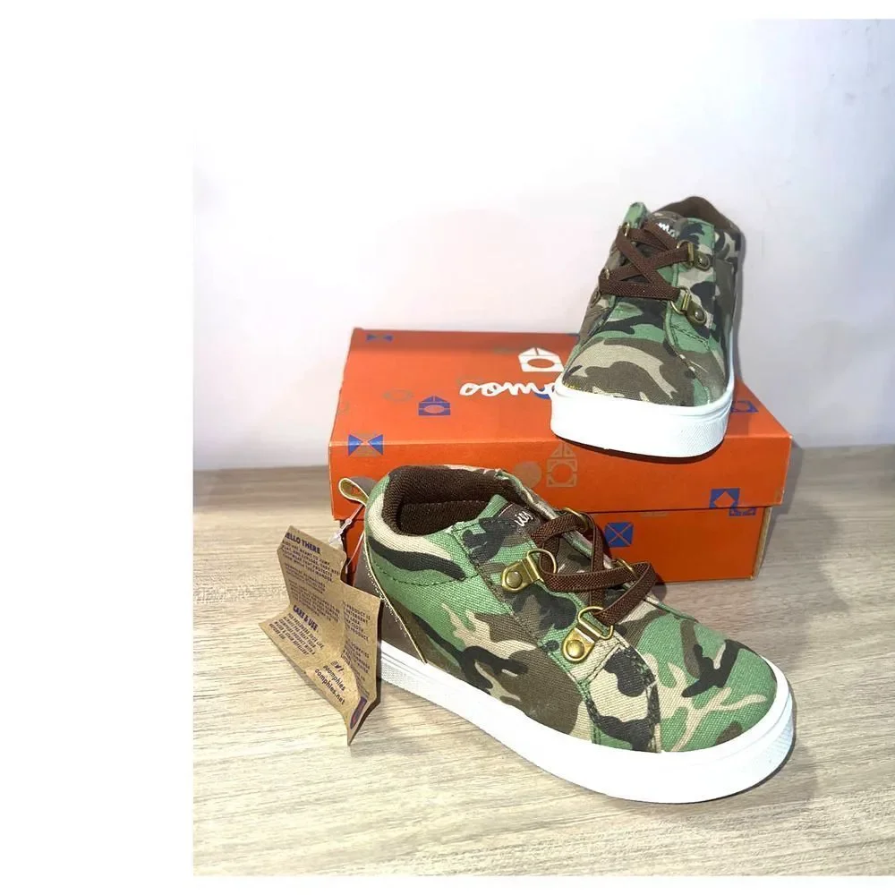 Oomphies Adrian unisex Sneaker Green Camo Sneaker kids10C
